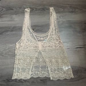 Kimchi Blue Crochet Tank Top
